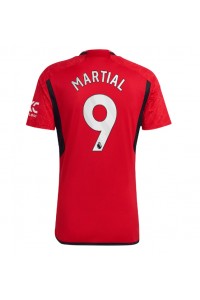 Manchester United Anthony Martial #9 Jalkapallovaatteet Kotipaita 2023-24 Lyhythihainen